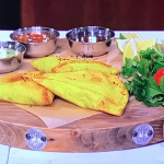 Sarah Woods air fryer vegetable samosas on Morning Live