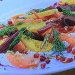 Jimmy Doherty citrus and root vegetable salad on Jimmy’s Taste of Florida