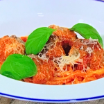 Dara Klein Spaghetti and Polpette recipe on Sunday Brunch