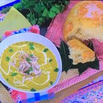 Fred Sirieix roast chicken and sweet corn soup with and coriander recipe