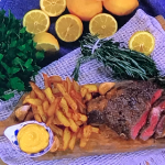 Donal Skehan ribeye steak and chips with aioli recipe