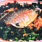Prue Leith grilled trout with mixed grain salad with kale chips recipe on Prue Leith’s Cotswold Kitchen