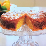 Prue Leith Orange and Polenta Upside Down Cake recipe on Prue Leith’s Cotswold Kitchen