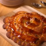 Michel Roux puff pastry swirl with almond cream and rum recipe on Michel Roux’s Provence Masterclass