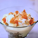 Prue Leith Apricot and Amaretto Fruitcake Trifle on Prue Leith’s Cotswold Kitchen