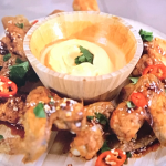 Clare Andrews honey glazed sticky chicken wings on Air Fryers Made Easy