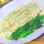 Galton Blackiston Dover Sole with Asparagus and Champagne Sauce recipe on James Martin’s Saturday Morning