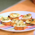 Prue Leith goat’s cheese with thyme and honey on toast recipe on Prue Leith’s Cotswold Kitchen