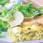 Jamie Oliver scruffy spring tart with leeks, feta and chives recipe on Jamie Cooks Spring