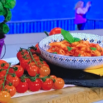 Claire Sisk Chicken and Tomato Pasta with Fresh Basil recipe