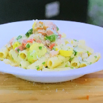 Joseph’s summer courgette and chilli carbonara on Ainsley’s National Trust Cook Off