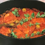 Simon Rimmer Chicken and Peppered Salami Stew recipe on Sunday Brunch