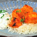 Keir Starmer tandoori salmon with basmati rice and raita recipe on Sunday Brunch