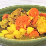 Marie Mitchell chicken curry with Scotch bonnet pepper and Jamaican curry powder recipe on Sunday Brunch