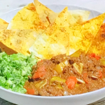 Kate Humble venison chilli with guacamole and dark chocolate on Escape To The Farm