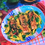 Levi Roots jerk salmon steak with mango salad recipe on This Morning