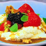 Simon Rimmer Baked Yoghurt with Summer Fruits recipe on Sunday Brunch