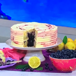 Juliet Sear blueberry lemon layer cake with cream cheese frosting recipe