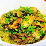 Jason Atherton farro risotto with herb butter Jason on Atherton’s Dubai Dishes