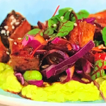 Simon Rimmer tofu salad with avocado puree recipe on Sunday Brunch