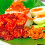 Simon Rimmer sambal udang with coconut rice recipe on Sunday Brunch