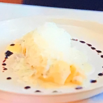 Michel Roux cacio e pepe with celeriac cheese and aged balsamic vinegar on Roux Down the River