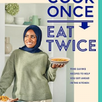 Nadiya Hussain roast peanut chicken traybake with apple cider vinegar, broccoli, green beans and cucumber recipe on Nadiya’s Cook Once Eat Twice