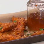 Sarah Woods chicken tenders with hot honey recipe on Morning Live