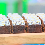 Prue Leith vegan parkin with candied ginger recipe on The great British Bake Off