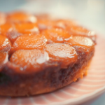 Mary Berry and Alan Carr apricot upside-down pudding with Cointreau liqueur recipe on Mary’s Foolproof Dinners