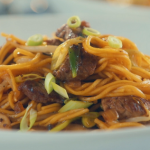 Mary Berry and Alan Carr beef chow mein recipe on Mary’s Foolproof Dinners