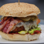 Marcus Wareing pork and chorizo burger with tomato relish recipe on Masterchef The Professionals