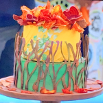 Sumayah’s Autumn Leaves Harvest Cake on The Great British Bake Off