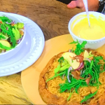 Lesley Waters Cheesy Leek and Potato Tart with a Waldorf Salad recipe on James Martin’s Saturday Morning