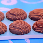 Prue Leith mint cream biscuits with dark chocolate recipe on The Great British Bake Off