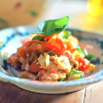 Gennaro’s panzanella salad with tuna, olives and stale bread recipe on Jamie : Fast and Simple