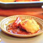 John Torode and Lisa Faulkner sausage and onion gravy rarebit recipe on John and Lisa’s Weekend Kitchen