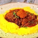 Simon Rimmer Beef Meatballs and Mash and Gravy recipe on Sunday Brunch