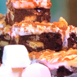 Juliet Sear s’mores brownie traybake recipe for bonfire night on this morning