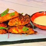 Simon Rimmer oven baked chicken wings with a yoghurt, mayo and horseradish cream sauce recipe on Sunday Brunch