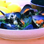 Judi Love mussels with curry powder in a fennel and white wine sauce recipe on Judi Love’s Culinary Cruise