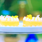 Prue Leith lemon sponge cakes for afternoon tea recipe on The Great British Bake Off