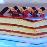 Paul Hollywood Opera cake with coffee and chocolate ganache recipe on The Great British Bake Off