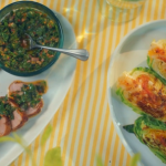 Mary Berry chimichurri pork with chargrilled hispi cabbage recipe on Mary’s Foolproof Dinners