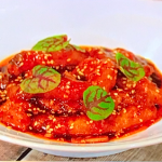 Simon Rimmer potato noodles with Korean gochujang sauce recipe on Sunday Brunch