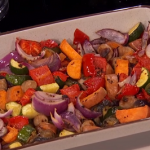 Briony May Williams hot honey traybake with sausages recipe on Morning Live