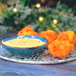 Simon Rimmer cauliflower cheese bites with cheese sauce recipe on Sunday Brunch