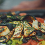 Mary Berry chargrilled halloumi salad with mustard herb dressing recipe on Mary’s Foolproof Dinners with Will Kirk