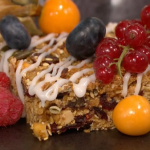 Simon Rimmer cranberry flapjack recipe on Sunday Brunch