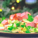 Simon Rimmer winter salad with pineapple maple glazed ham recipe on Sunday Brunch